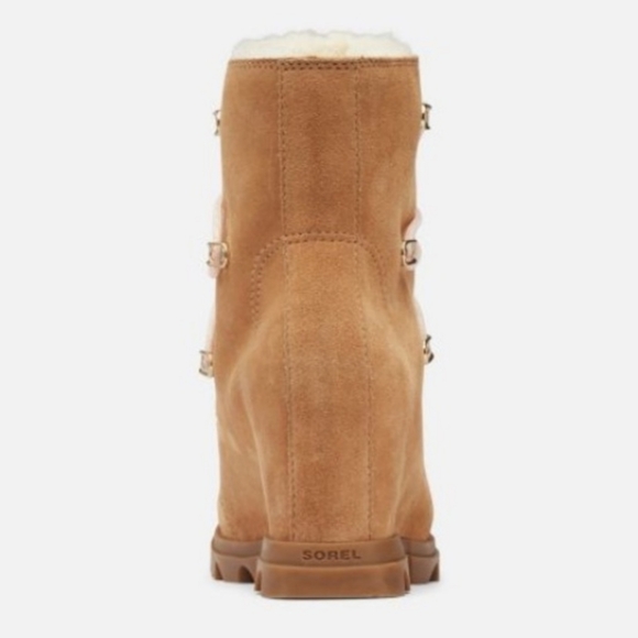 Women's Joan Of Arctic Wedge III SOREL Lace Cozy Bootie - Picture 4 of 16